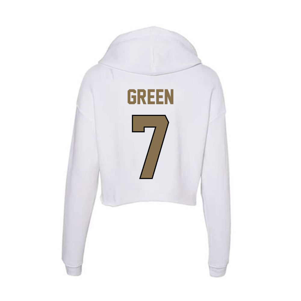 Bryant - NCAA Men's Basketball : Joseph Green - Women's Crop Fleece Hoodie-1