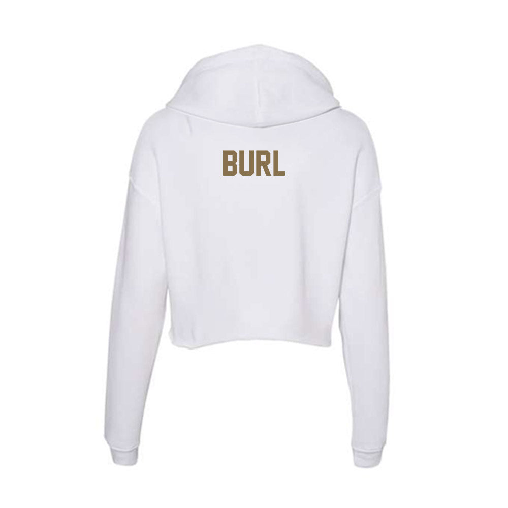 Bryant - NCAA Women's Track & Field : Ava Burl - Women's Crop Fleece Hoodie-1