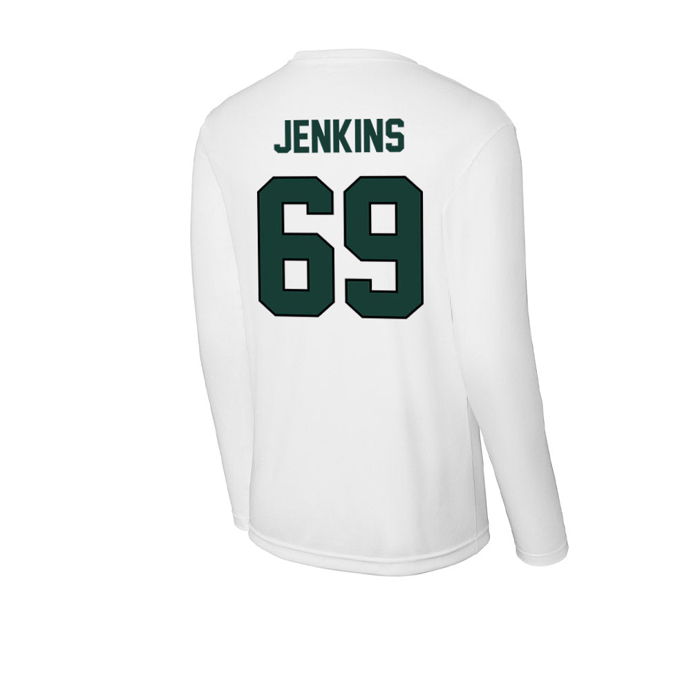 Lake Erie College - NCAA Football : Dylan Jenkins - Activewear Long Sleeve T-Shirt-1