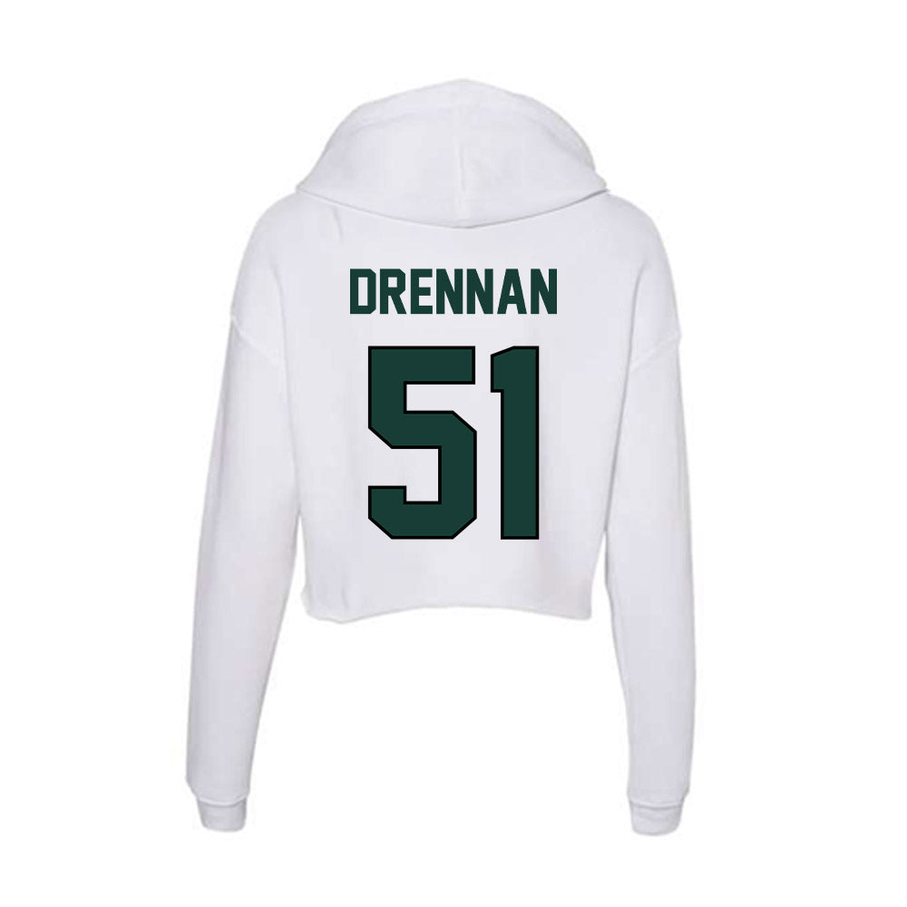 Lake Erie College - NCAA Football : Landon Drennan - Women's Crop Fleece Hoodie-1