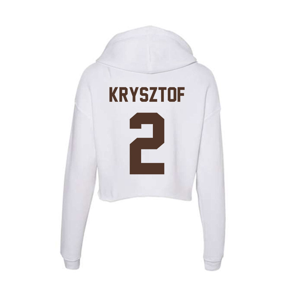 St. Bonaventure - NCAA Women's Basketball : Kaylee Krysztof - Women's Crop Fleece Hoodie-1