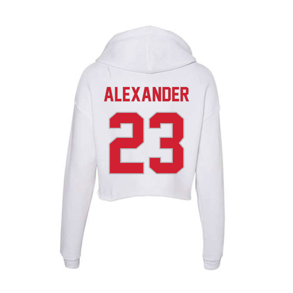Western Kentucky - NCAA Women's Soccer : Lauren Alexander - Women's Crop Fleece Hoodie-1