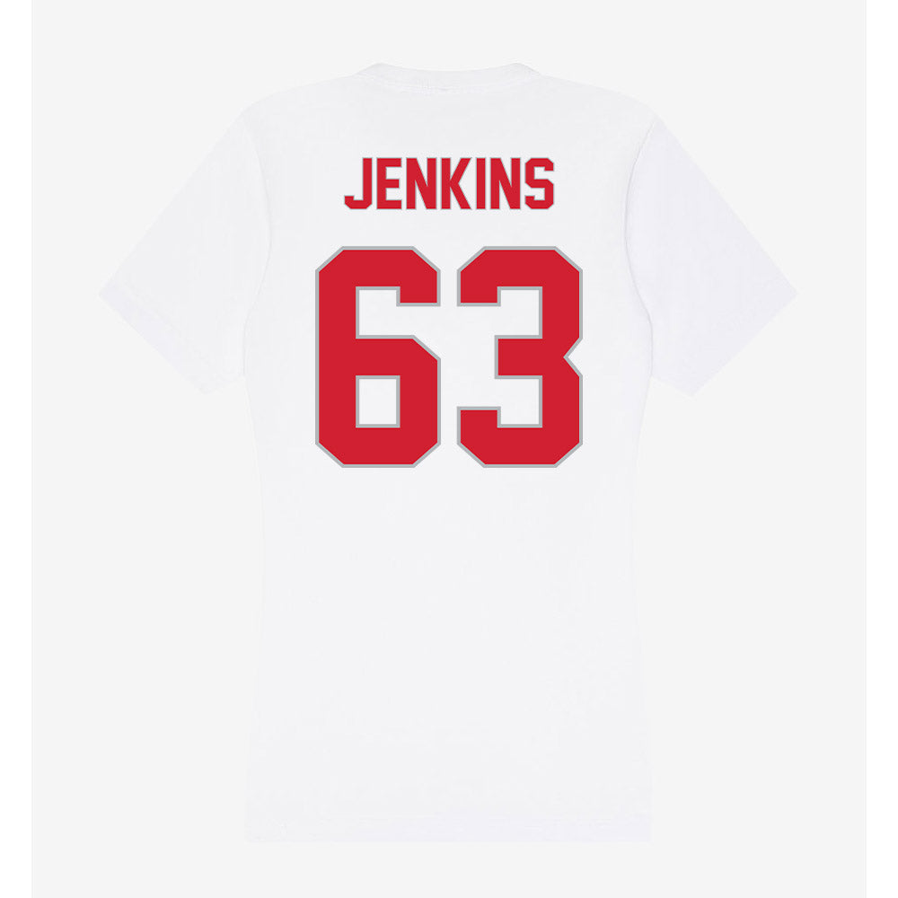 Western Kentucky - NCAA Football : Quincy Jenkins - Women's V-Neck T-Shirt-1