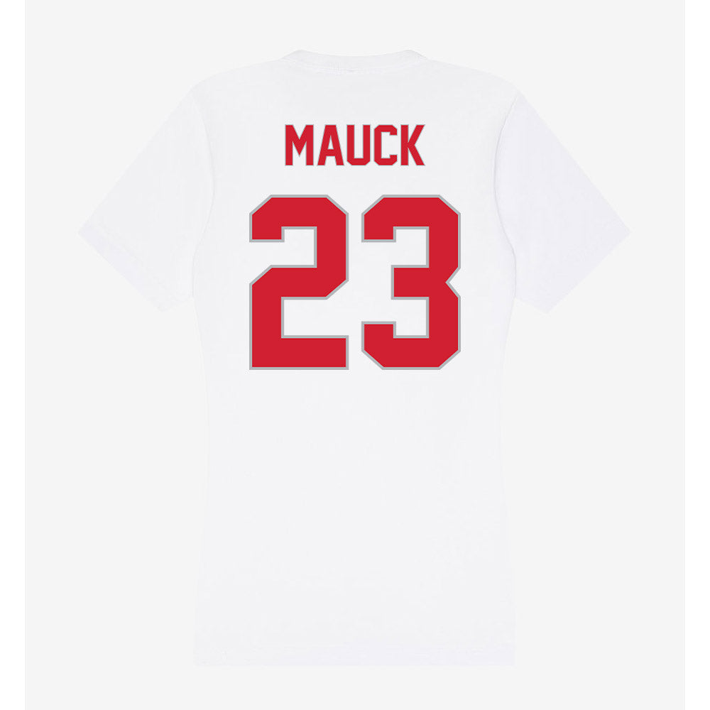 Western Kentucky - NCAA Softball : Anna Mauck - Women's V-Neck T-Shirt-1