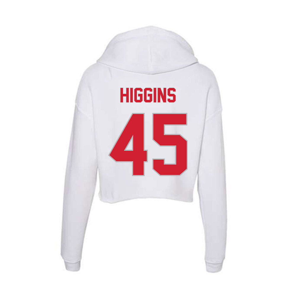 Western Kentucky - NCAA Baseball : Cal Higgins - Women's Crop Fleece Hoodie-1
