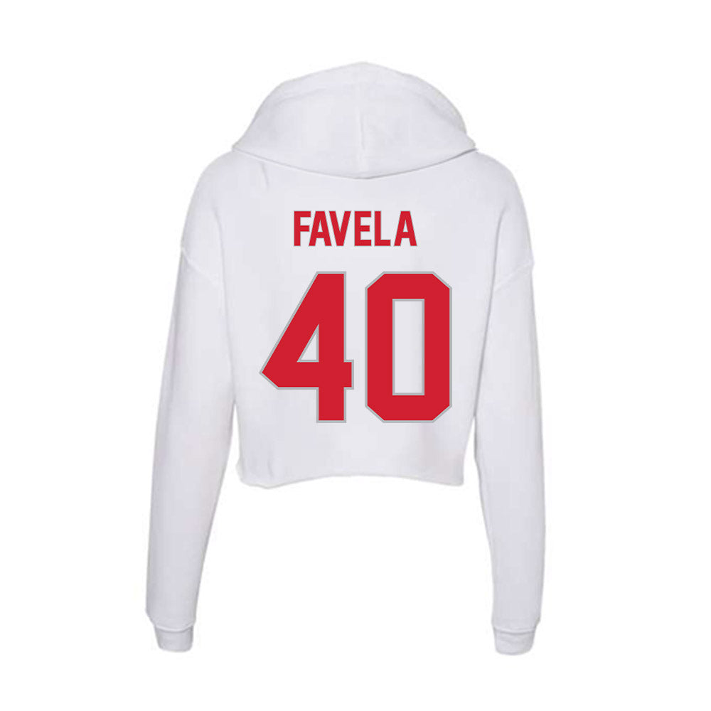 Western Kentucky - NCAA Baseball : Jude Favela - Women's Crop Fleece Hoodie-1