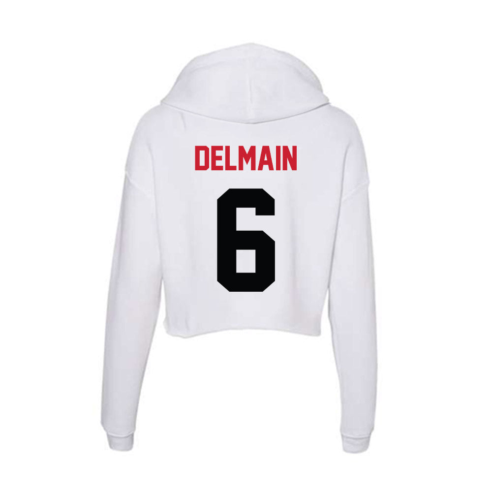 SEMO - NCAA Softball : Lily Delmain - Women's Crop Fleece Hoodie-1