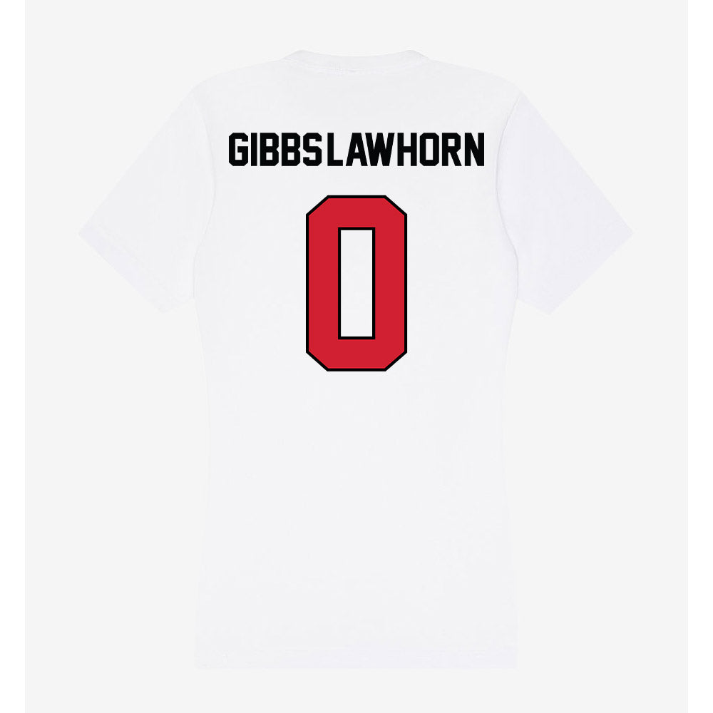 UNLV - NCAA Men's Basketball : Dra Gibbs-Lawhorn - Women's V-Neck T-Shirt-1