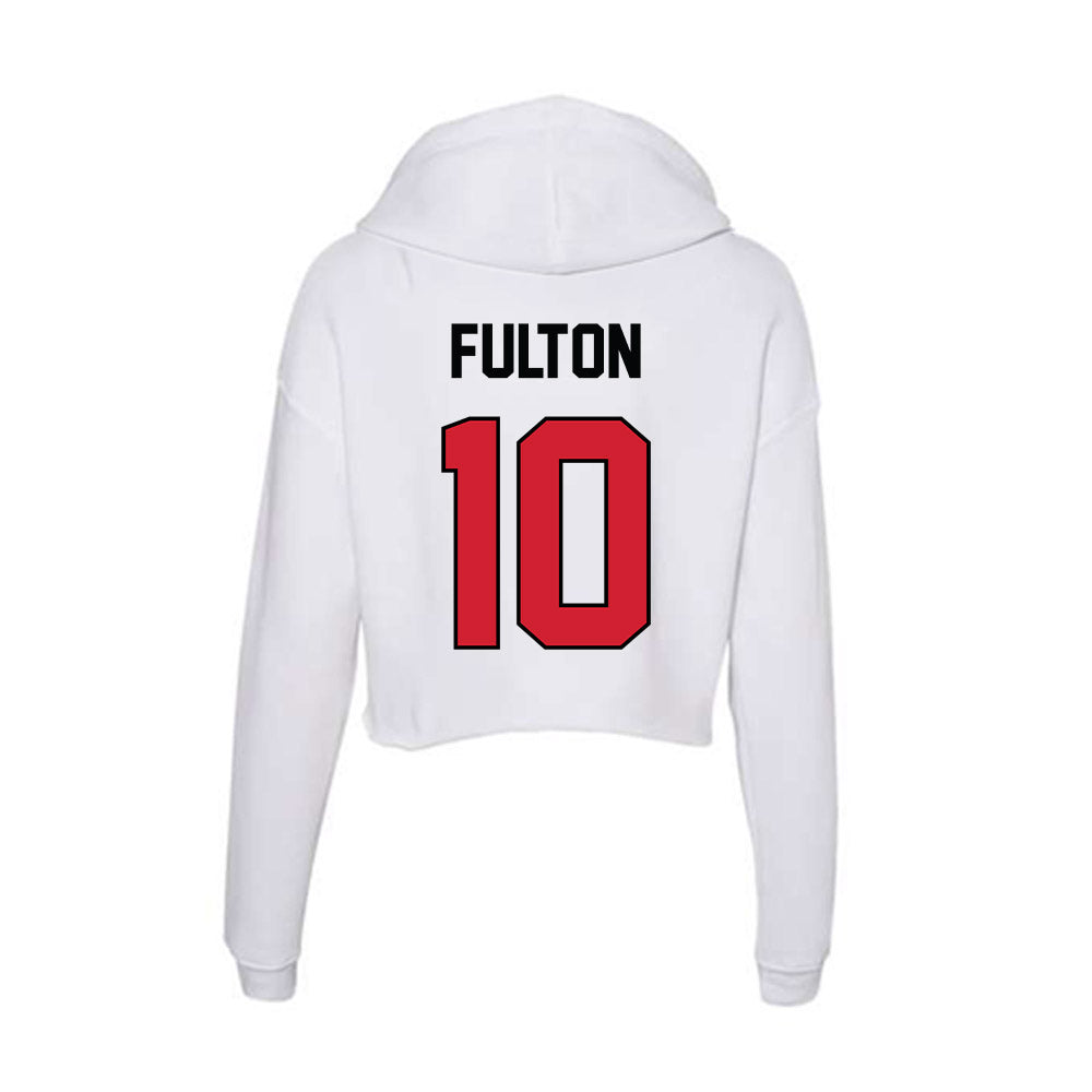 UNLV - NCAA Football : Tre Fulton - Women's Crop Fleece Hoodie-1