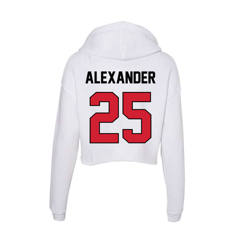 UNLV - NCAA Women's Basketball : Aaliyah Alexander - Women's Crop Fleece Hoodie-1
