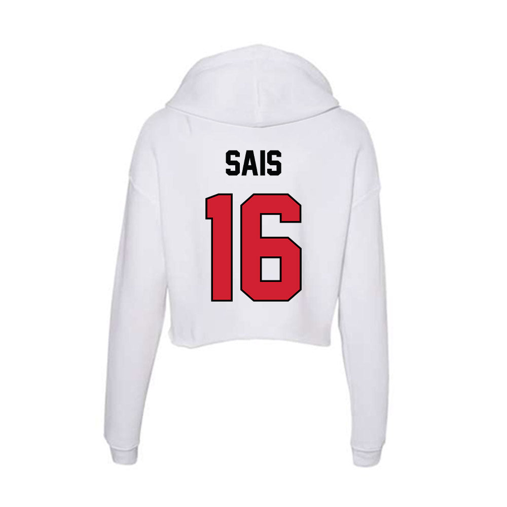 UNLV - NCAA Men's Soccer : Jace Sais - Women's Crop Fleece Hoodie-1
