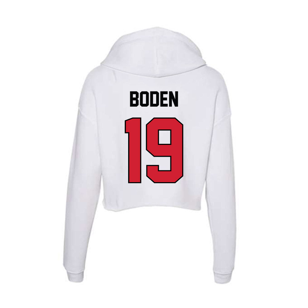 UNLV - NCAA Football : Danny Boden - Women's Crop Fleece Hoodie-1