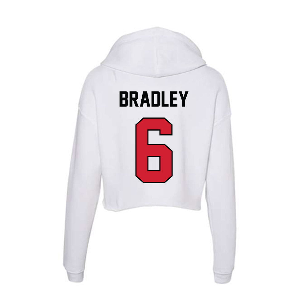 UNLV - NCAA Football : Jaden Bradley - Women's Crop Fleece Hoodie-1