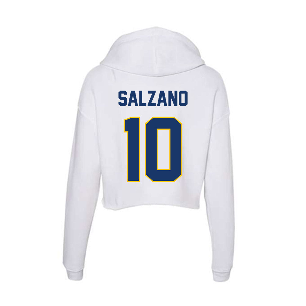 Drexel - NCAA Women's Soccer : Adriana Salzano - Women's Crop Fleece Hoodie-1