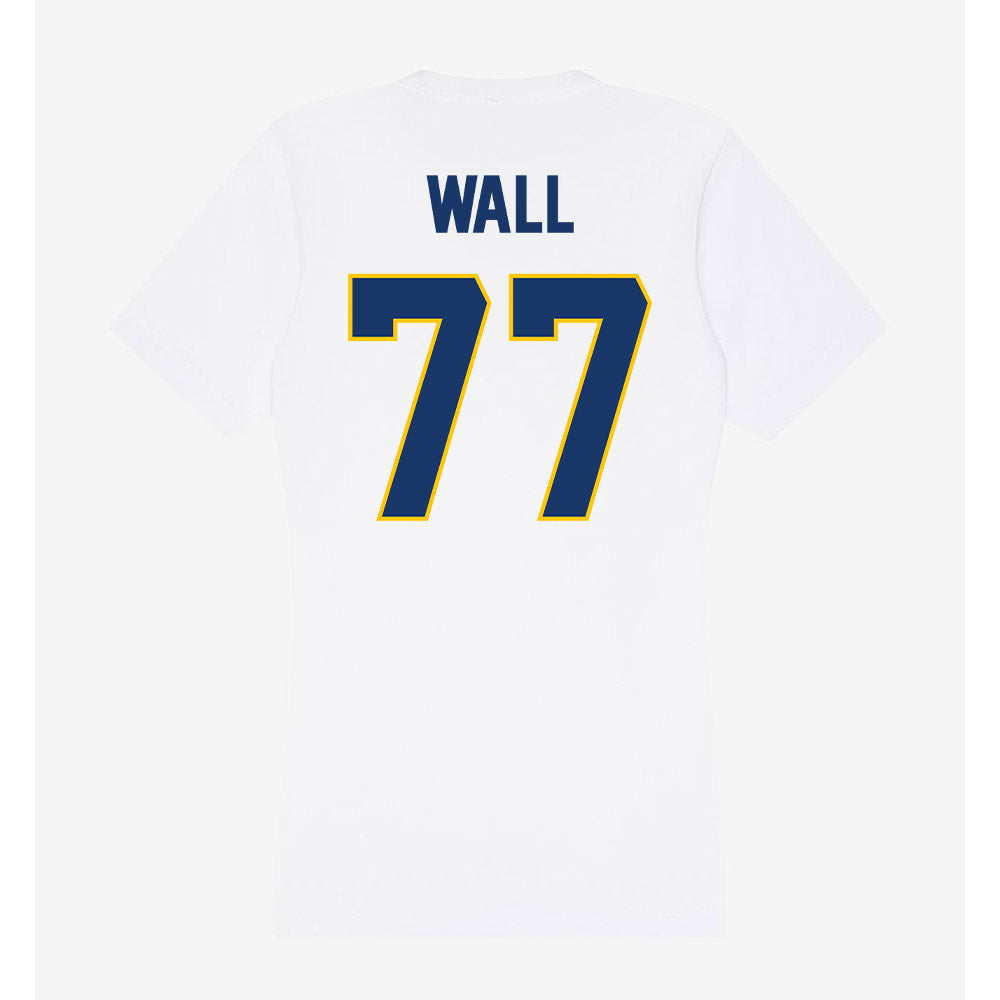 Drexel - NCAA Men's Lacrosse : Lincoln Wall - Women's V-Neck T-Shirt-1