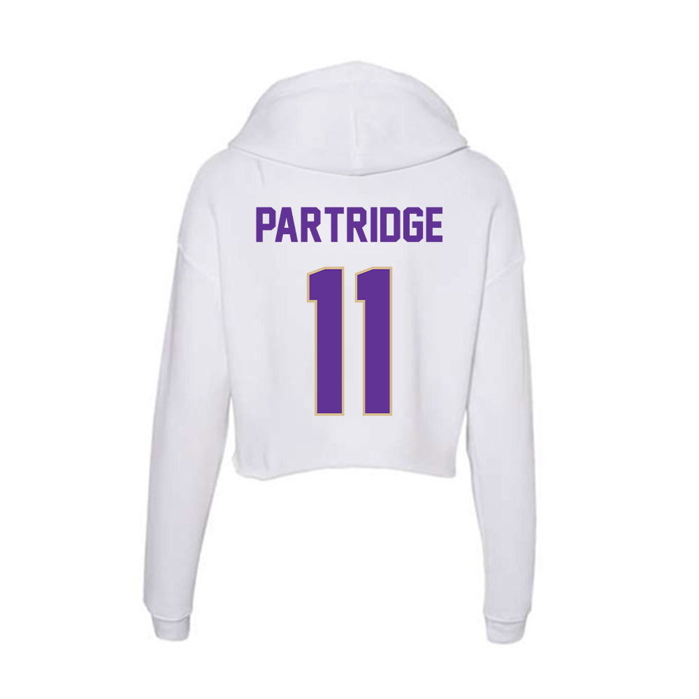 Western Carolina - NCAA Football : Kenyon Partridge - Classic Shersey Women's Crop Fleece Hoodie-1