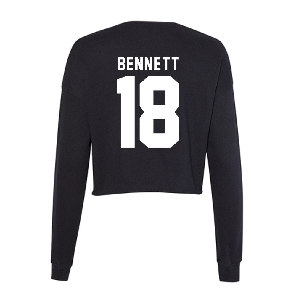 SHSU - NCAA Baseball : Devin Bennett - Women's Cropped Crew Fleece-1