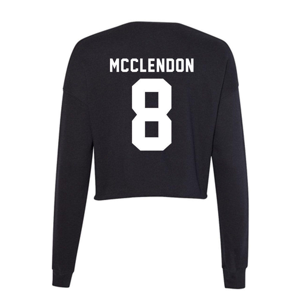 SIU Carbondale - NCAA Football : Jeremiah McClendon - Women's Cropped Crew Fleece-1