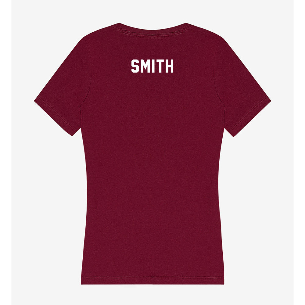 SIU Carbondale - NCAA Men's Track & Field : Jordan Smith - Women's V-Neck T-Shirt-1