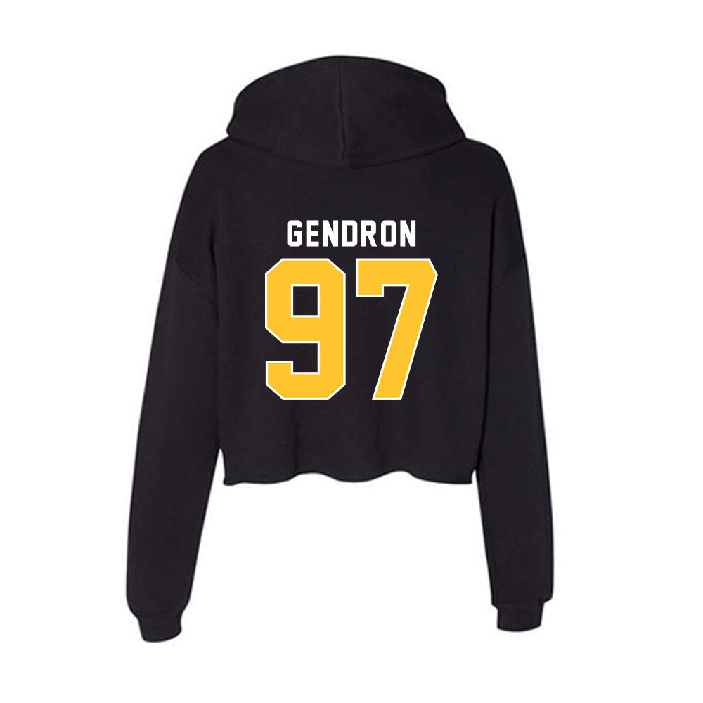 SELU - NCAA Football : Louis Gendron - Women's Crop Fleece Hoodie-1