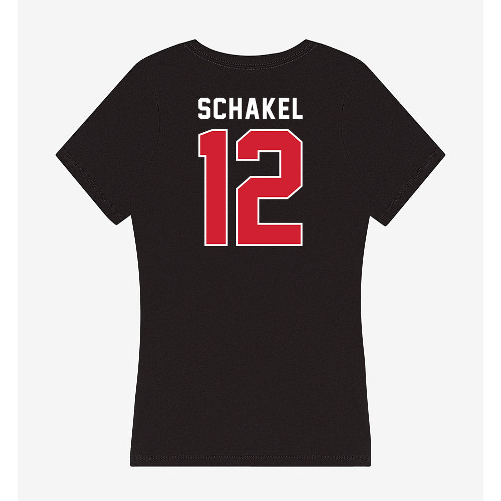 Eastern Washington - NCAA Football : Jake Schakel - Women's V-Neck T-Shirt-1