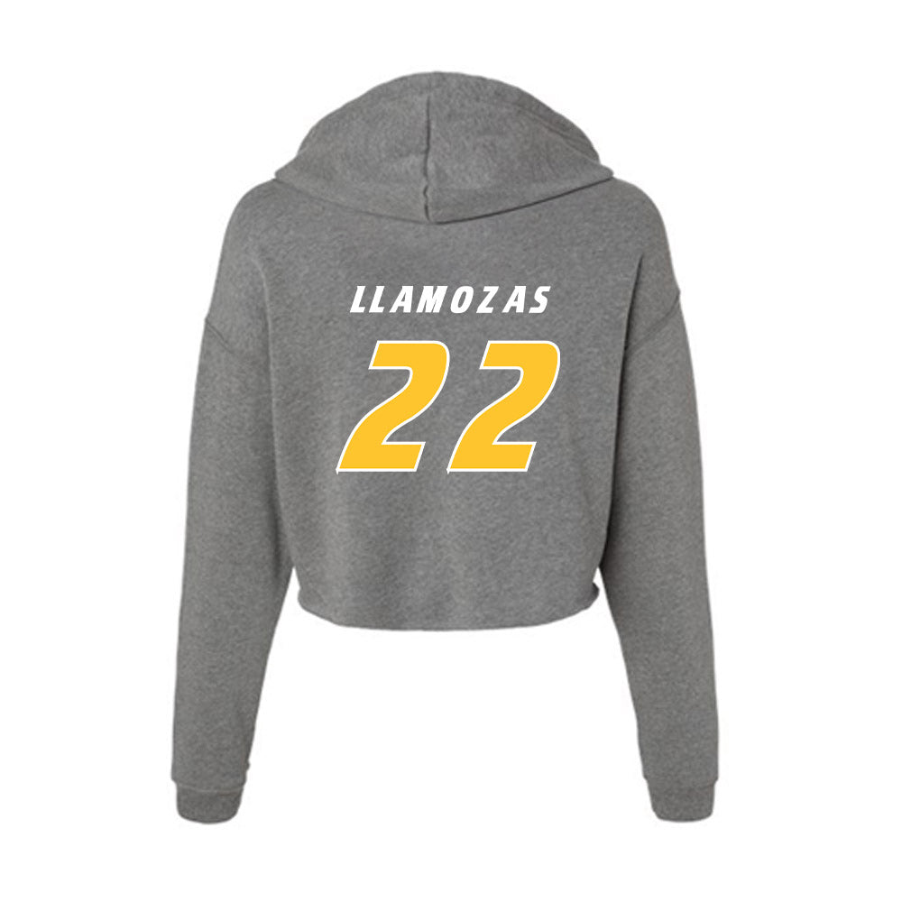 Hofstra - NCAA Men's Soccer : Daniel Llamozas - Women's Crop Fleece Hoodie-1