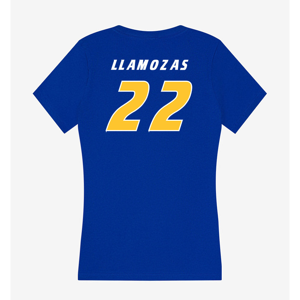 Hofstra - NCAA Men's Soccer : Daniel Llamozas - Women's V-Neck T-Shirt-1