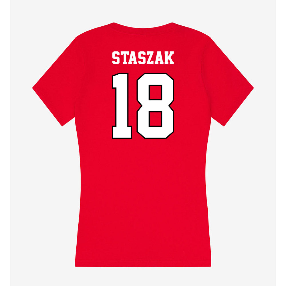 Youngstown State - NCAA Softball : Leila Staszak - Classic Shersey Women's V-Neck T-Shirt-1