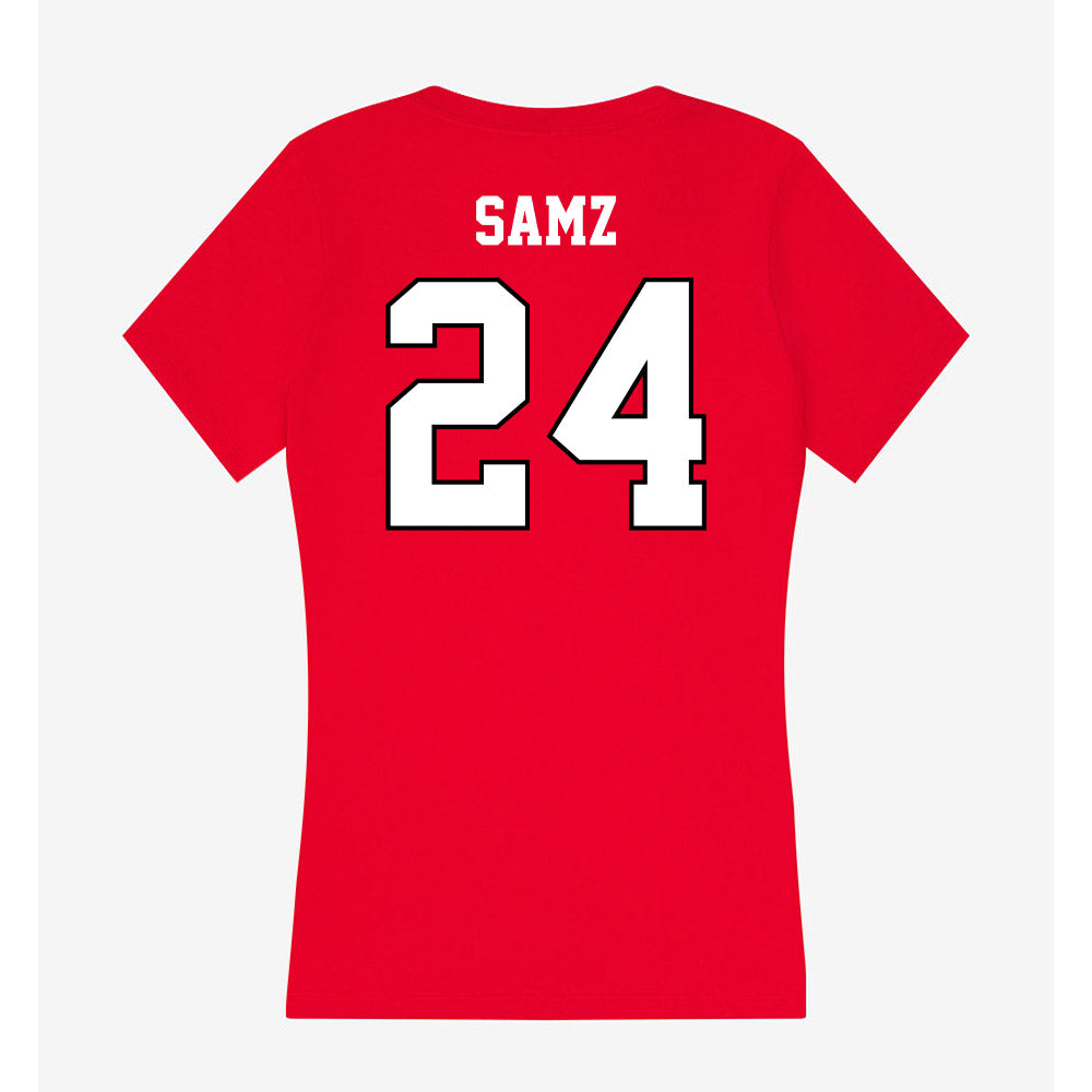 Youngstown State - NCAA Women's Basketball : Bella Samz - Classic Shersey Women's V-Neck T-Shirt-1