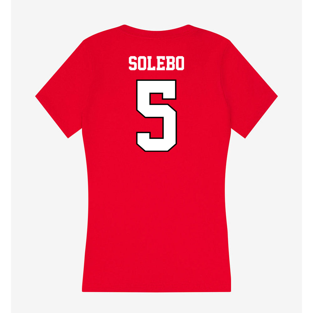 Youngstown State - NCAA Men's Basketball : Shaheed Solebo - Classic Shersey Women's V-Neck T-Shirt-1