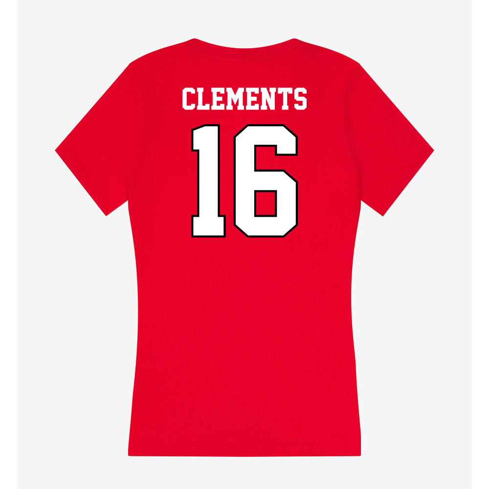 Youngstown State - NCAA Football : Darius Clements - Classic Shersey Women's V-Neck T-Shirt-1