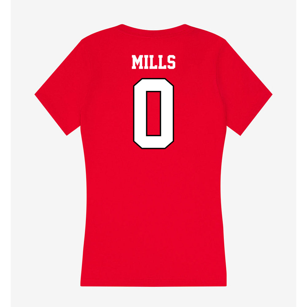 Youngstown State - NCAA Football : Tahir Mills - Classic Shersey Women's V-Neck T-Shirt-1
