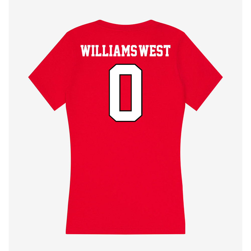 Youngstown State - NCAA Football : Jussiah Williams-West - Classic Shersey Women's V-Neck T-Shirt-1