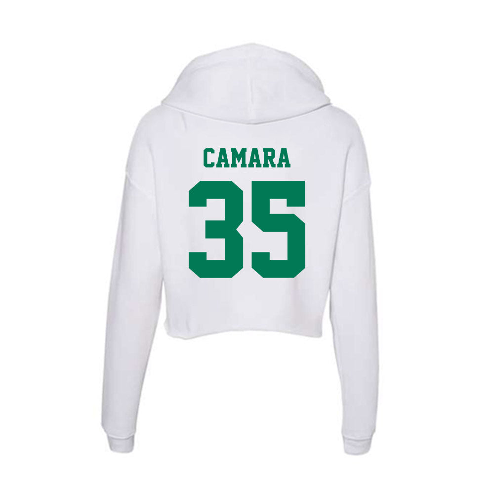 Norfolk State - NCAA Men's Basketball : Dramane Camara - Women's Crop Fleece Hoodie-1