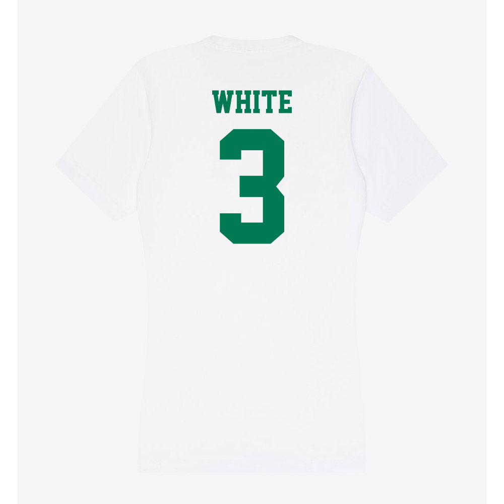 Norfolk State - NCAA Football : Jaylen White - Women's V-Neck T-Shirt-1