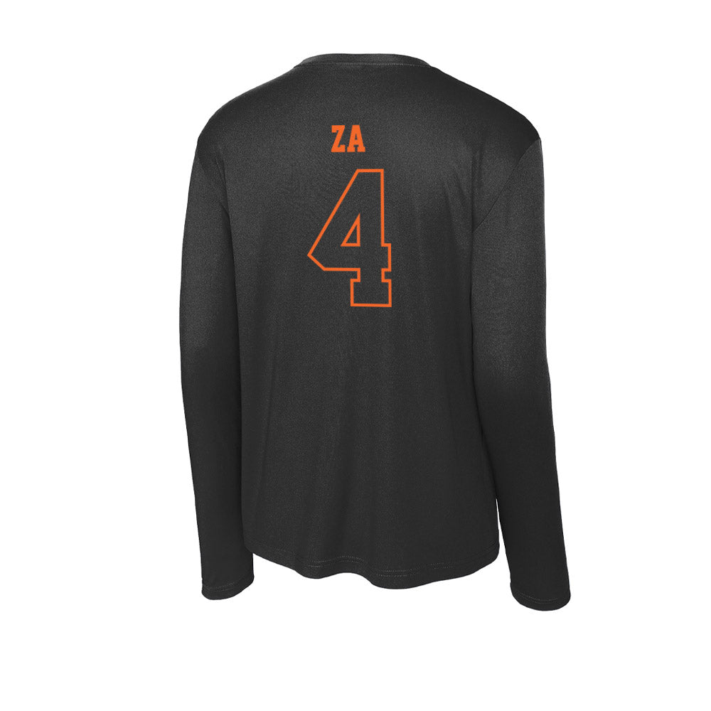 Idaho State - NCAA Women's Soccer : Madalynn Za - Activewear Long Sleeve T-Shirt-1