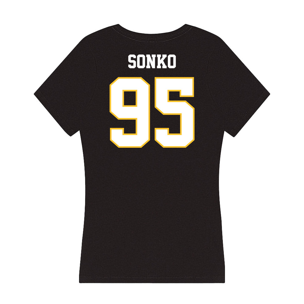 PLU - NCAA Football : George Sonko - Women's V-Neck T-Shirt-1