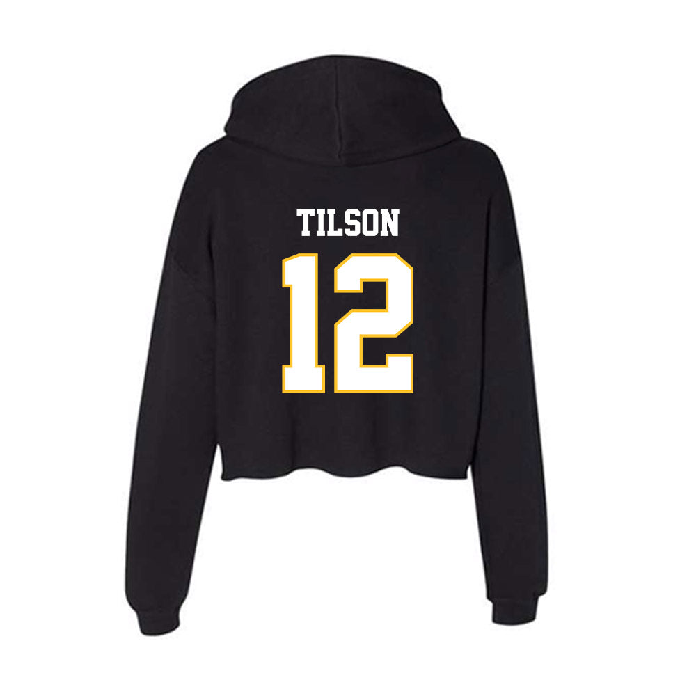 PLU - NCAA Softball : Brooke Tilson - Women's Crop Fleece Hoodie-1