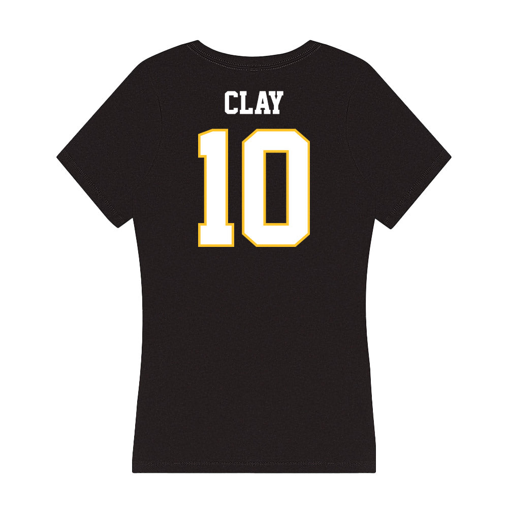 PLU - NCAA Women's Lacrosse : Mara Clay - Women's V-Neck T-Shirt-1