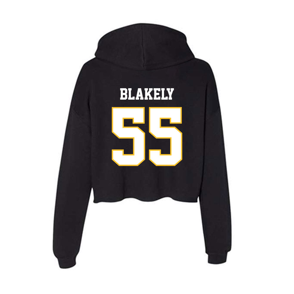 PLU - NCAA Softball : Kimara Blakely - Women's Crop Fleece Hoodie-1