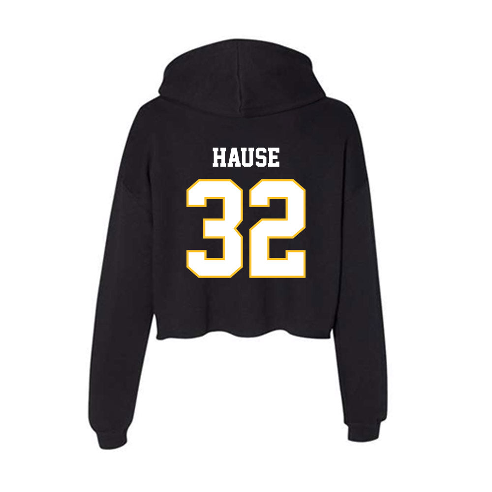 PLU - NCAA Football : Michael Hause - Women's Crop Fleece Hoodie-1
