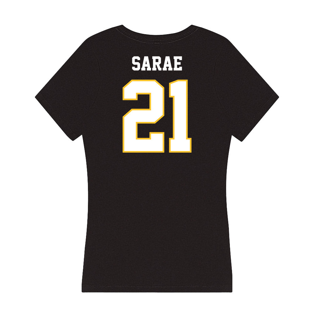 PLU - NCAA Softball : Briana Lynn Sarae - Women's V-Neck T-Shirt-1