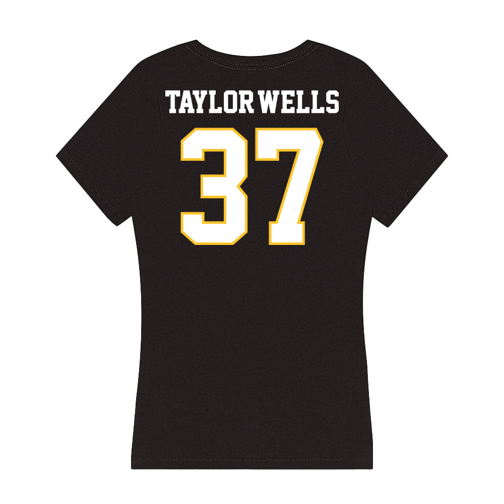 PLU - NCAA Football : Mason Taylor-Wells - Women's V-Neck T-Shirt-1