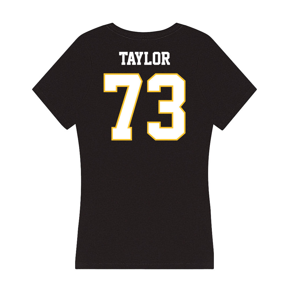 PLU - NCAA Football : Draven Taylor - Women's V-Neck T-Shirt-1
