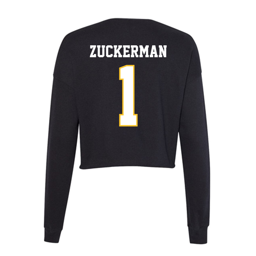 PLU - NCAA Men's Basketball : Zach Zuckerman - Women's Cropped Crew Fleece-1