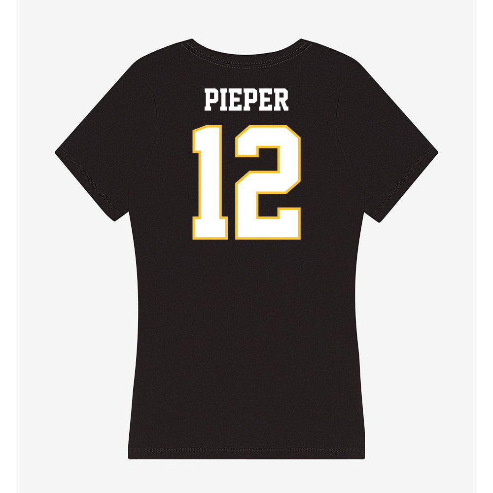 PLU - NCAA Baseball : Jaden Pieper - Women's V-Neck T-Shirt-1