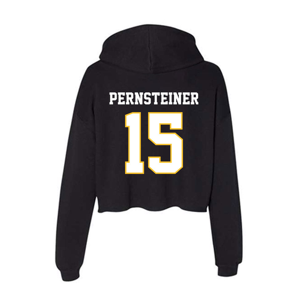 PLU - NCAA Women's Volleyball : Julissa Pernsteiner - Women's Crop Fleece Hoodie-1
