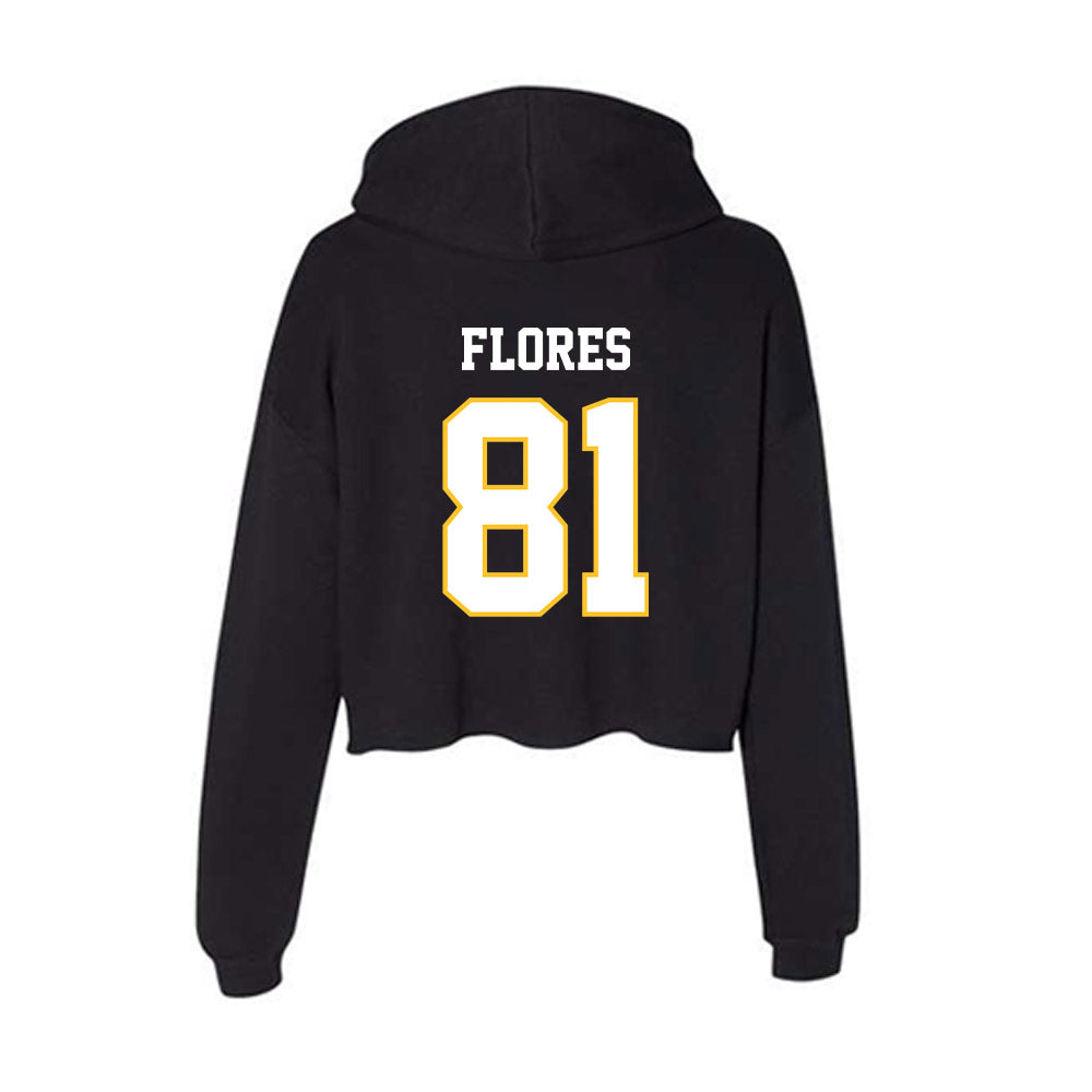 PLU - NCAA Football : Landon Jeremiah Flores - Women's Crop Fleece Hoodie-1