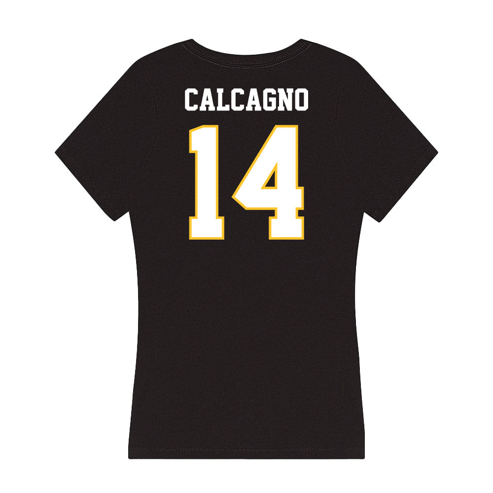 PLU - NCAA Softball : Morgan Calcagno - Women's V-Neck T-Shirt-1