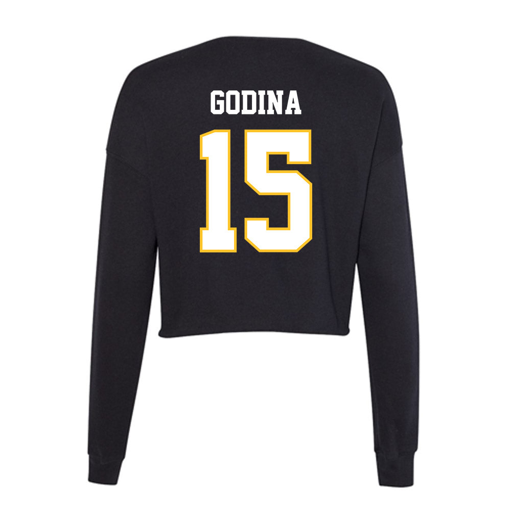 PLU - NCAA Softball : Madelynne Godina - Women's Cropped Crew Fleece-1